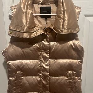 Talbots Gold Puffer Vest- (Size: M) -NWT